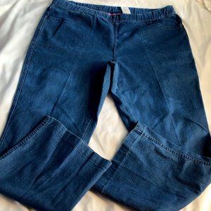 Real Size Blue Pull On Jeans Size XXL(2XLarge)